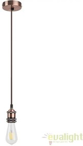 Lustra, Pendul design Industrial Style, finisaj bronz, diametru 10cm, Fixy 1417 RX