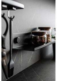 WENKO Poliță JET 25 x 7,5 cm, neagră - 71147800