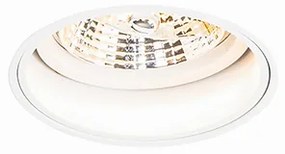 Set de 6 spoturi încastrate moderne albe fără ramă - Impact 70