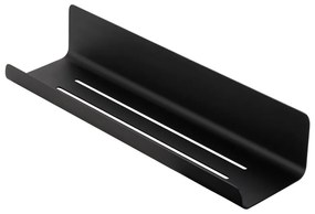 Raft pentru baie negru de montat pe perete din oțel Modo – Blomus