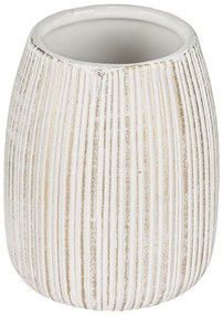 Suport pentru periuța de dinți alb-auriu din ceramică Pascoli – Wenko