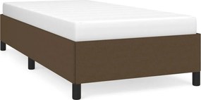 vidaXL Cadru de pat fără saltea, maro închis, 90x200 cm, textil