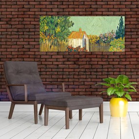 Tablou - Imitator of Vincent van Gogh, Landscape, reproducere (120x50 cm)