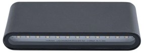 Aplică perete exterior LED FLOW LED/6W/230V IP54 negru