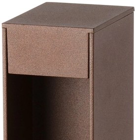 Stalp LED iluminat exterior IP65 CERLER H-60cm maro rustic