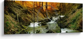 Tablou - Pădure (cu ceas) (90x30 cm)