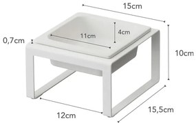 Castron ceramic cu suport pentru animale de companie Tower - YAMAZAKI