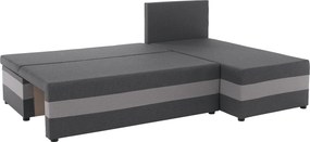 Set de canapea universal, gri/gri deschis, PAGI COLţ UNI