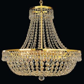 Lustra suspendata cristal SchÃ¶ler design de lux Sheraton 55cm, 24K gold plated