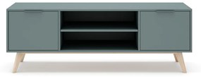 Comodă TV verde/gri 140x53 cm Pisco – Marckeric