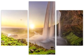 Tablou - Seljalandsfoss din spatele peșterii (90x60 cm)