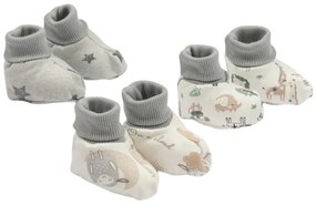 Set 3 botosei bebelusi din bumbac flausat Kidizi 0-6 luni