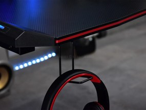 Masă PC Matts Led (negru). 1109786