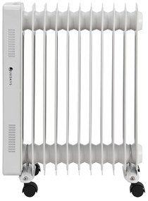 Radiator ulei OH125BW2 cu termostat, LED cu putere 2500W alb