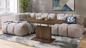 Mazzoni ASTON MINI Nuc Elegant - MĂSUȚĂ DE CAFEA MODERNĂ EXTENSIBILĂ REGLABILĂ PE ÎNĂLȚIME MASĂ TRANSFORMABILĂ