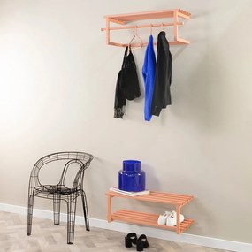 Cuier de perete somon cu raft din metal 76 cm Marco – Spinder Design