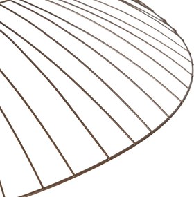 Lampa suspendată inteligentă bronz închis cu abajur dublu, inclusiv Wifi G95 - Pua