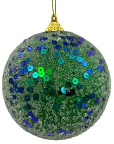 Glob de Craciun Bright 10cm, Verde paun