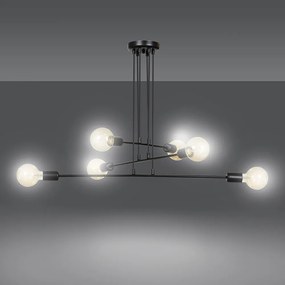 Suspensie Multipo 6 Black 696/6 Emibig Lighting, Modern, E27, Polonia