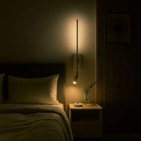 Aplică de perete TORCH LED 6W/230V + LED 3W, alb