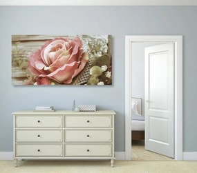 Tablou trandafir vintage elegant