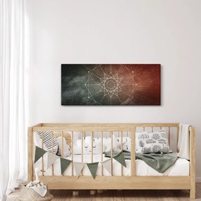 Tablou - Dodecagrama cosmică (120x50 cm)