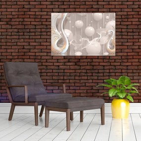 Tablou - Lebede fermecate (90x60 cm)