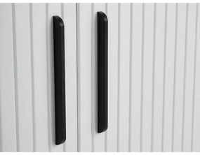 Comodă albă cu ușă glisantă 180x76x45 cm Nola – Unique Furniture