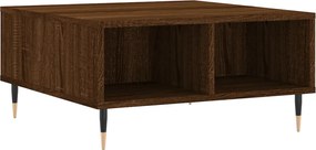 vidaXL Masă de cafea, stejar maro, 60x60x30 cm, lemn compozit