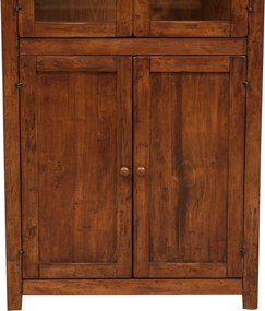 Vitrina, L68 25 H130 cm, nuc antic, lemn masiv