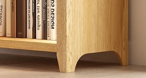 DUA206 - Vitrina LED 75cm, Dulap SMART, rotund pentru birou, Biblioteca Living, Rafturi Dormitor, Dining, Hol - Alb / Negru / Maro