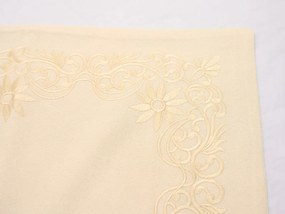Husa de perna decorativa LITTLE GARDEN 40x40 cm, crem