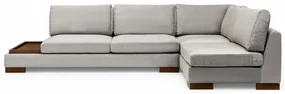 Coltar Tulip Corner Right With Pouf, Gri