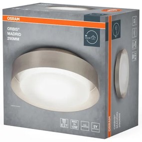Osram - Plafonieră ORBIS MADRID 2xE27/10W/230V Ø 29 cm crom mat