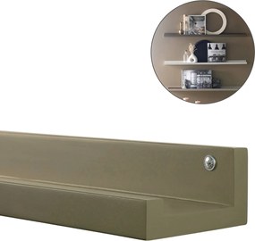 Polita de perete pentru tablouri FOTOPLANK 120 cm, olive