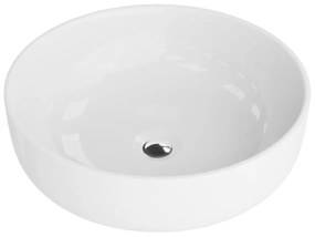 Lavoar pe blat Rune Ulrik rotund 41.5 cm alb lucios