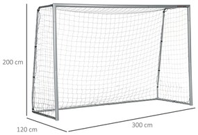 SPORTNOW Poartă Fotbal Mare 10ft x 6.5ft, Montaj Rapid, Perfectă pentru Antrenamente și Meciuri | Aosom Romania