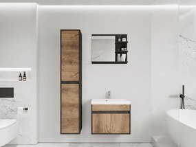 Mobilier baie Garmana (matera + breslau castan) (cu baterie Maro Blo 020M și sifon). 1103935