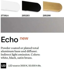 Aplica de perete cu lumina LED ambientala ECHO AP D60 BIANCO
