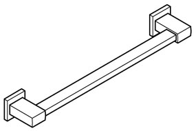 GROHE 410952430 - Bară de sprijin pentru cadă START CUBE, 504 mm, neagră