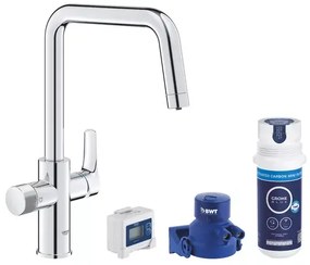 Baterie bucatarie cu filtru de carbune activ Grohe Blue Pure Start crom