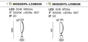 Lampadar LED design decorativ Breeze