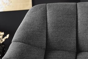 Fotoliu pivotant cu inaltime reglabila PAPILLON tesatura antracit