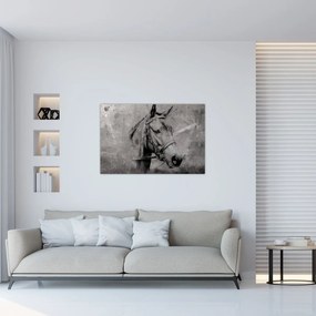 Tablou - Portret de cal (90x60 cm)