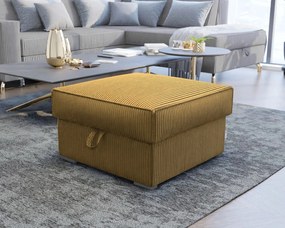 Taburet mustariu SMART COSARO cu spatiu de depozitare 65x65 cm