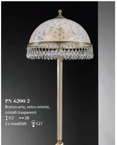 Lampa de podea design clasic realizata manual din alama si Cristal Scholer 6200