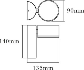 Osram - Lampă de perete exterioară LED ENDURA STYLE LED/8W/230V IP44