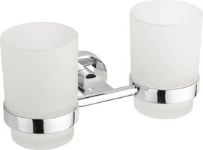 Mexen Tiber suport dublu pentru periuța de dinți, crom - 7050552-00
