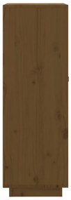 Dulap de vinuri, maro miere, 45x34x100 cm, lemn masiv de pin maro miere, 1