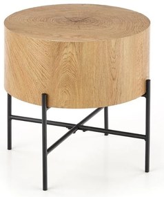 Masa de cafea Brooklyn S, stejar / negru
